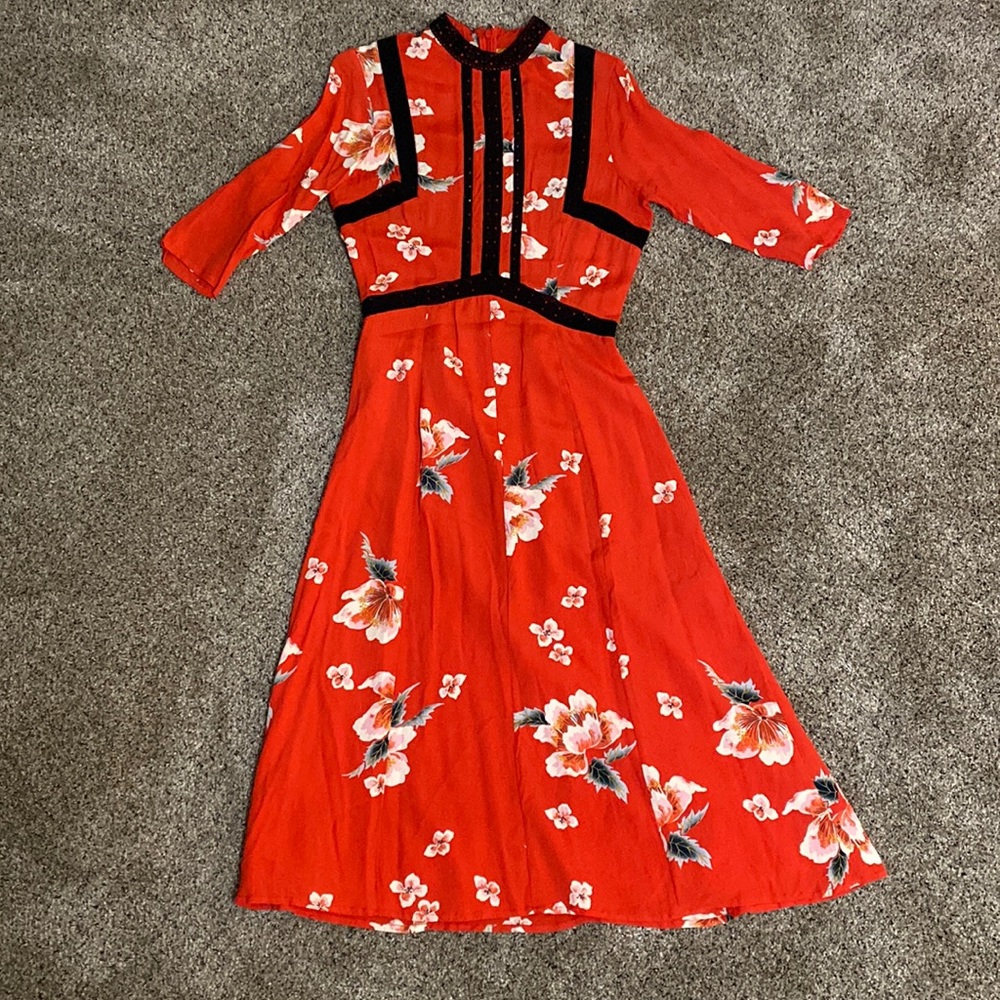 ASOS maxi long sleeve dress